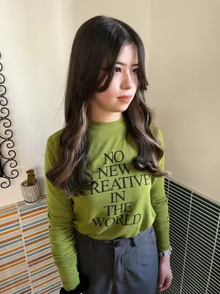 セミロング カラー 🩷ハイトーン透明感 レイヤー🩷ユリカのヘアスタイル