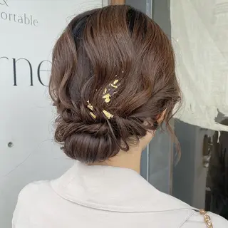 ミディアム カラー パーマ ヘアアレンジ メンズ キッズ ネイル マツエク・マツパ アイブロウ モリモト サナのヘアスタイル