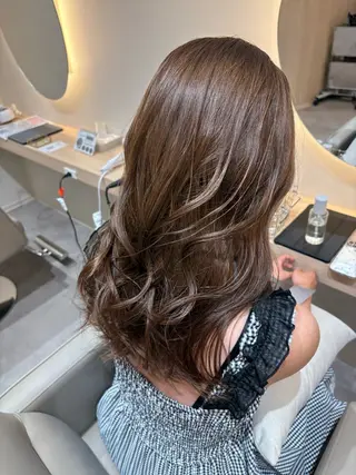 ロング カラー レイヤー/透明感/髪 質改善/メンズ/佐藤のヘアスタイル