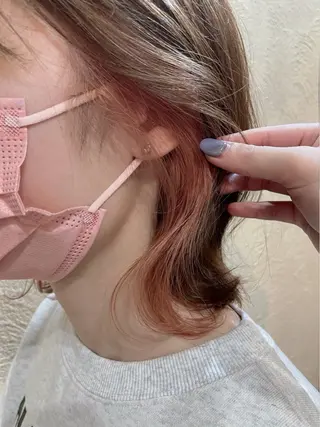 ミディアム カラー ete所属・Rina 𓍯のヘアスタイル