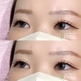 マツエク・マツパ BETTISH🩵 SERIのマツエク・マツパデザイン