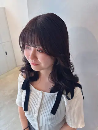 パーマ 透明感カラー✨艶髪 制作🌱山根あゆみのヘアスタイル