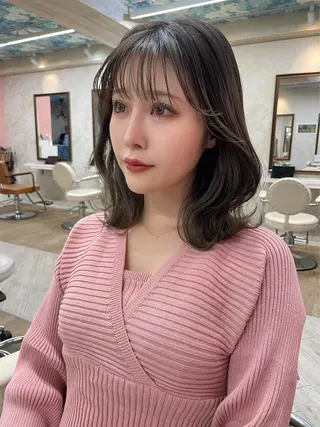 ミディアム 梅田/韓国ヘア /アレンジ/manaのヘアスタイル