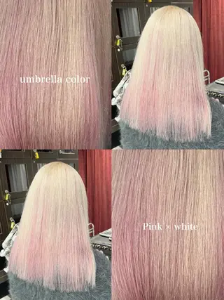 カラー ブリーチ・カットモデ ル🎀serenaのヘアスタイル