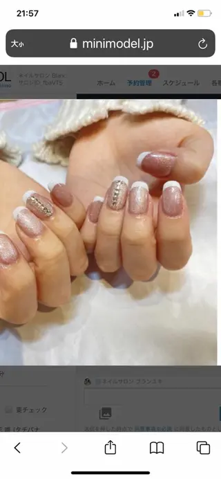 ネイル カラー 🦋ネイルサロン ブラン🌈ゆりのネイルデザイン