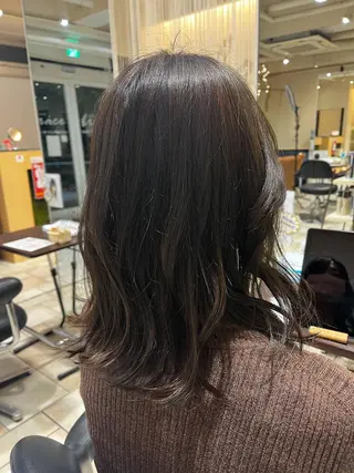 ミディアム レイヤー/暖色/ 髪質改善/永礼芳果のヘアスタイル