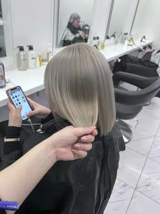 ミディアム カラー パーマ ヘアアレンジ メンズ キッズ ブリーチなしカラー/ ブラウン/レイヤーのヘアスタイル