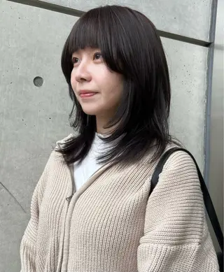 ミディアム 名古屋美容室 Sopiリナのヘアスタイル