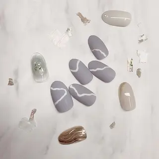 ネイル ネイルPetit Ribbonのネイルデザイン