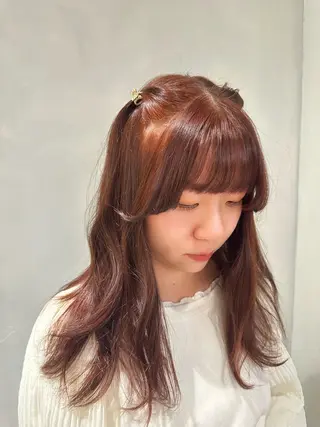 ロング カラー Haruka 🎀暖色カラーのヘアスタイル