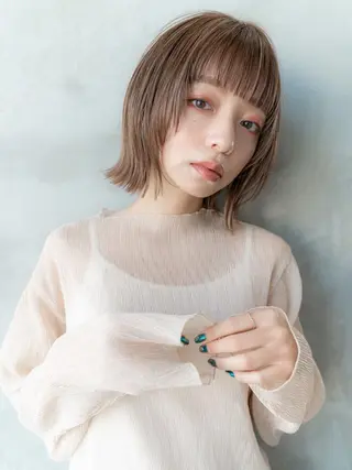 ミディアム カラー 韓国レイヤー🇰🇷 韓国研修◎渋谷カイトのヘアスタイル