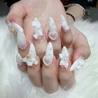 ネイル 🎀nana🫧 ワンホンネイル🎀のネイルデザイン