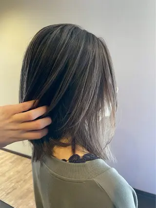 セミロング TSUBASA/ 韓国ヘアAFLOATのヘアスタイル