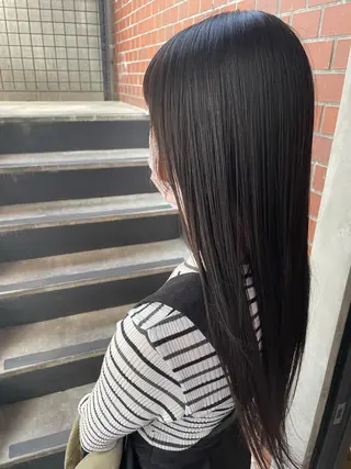 ロング 京都美容師 塩のヘアスタイル