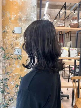 ミディアム 髪質改善/ブリーチ ツヤ髪/shiinaのヘアスタイル