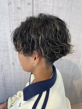 パーマ メンズ 朝比奈 優之介のヘアスタイル