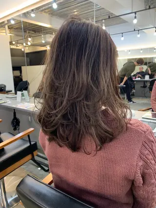 セミロング カラー 🌛ダブルカラー 🌜SAYAKAのヘアスタイル