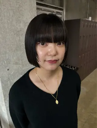 ミディアム 愛加メンズパーマ・ ボブ・ピンクカラーのヘアスタイル