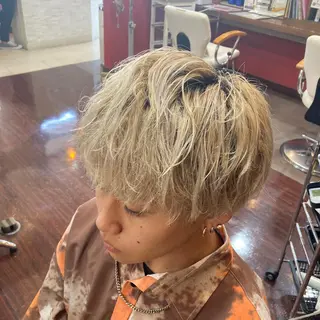 パーマ メンズ Well‘s黒木🌿 レイヤー💎寒色のヘアスタイル