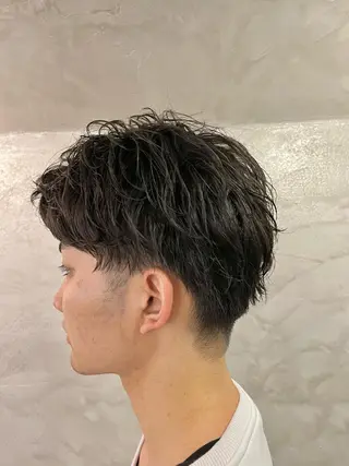 パーマ メンズ 透明感カラー/ ブリーチ無し/RYOのヘアスタイル