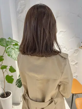 ミディアム カラー 透明感カラー♡ 岡部瑠里のヘアスタイル