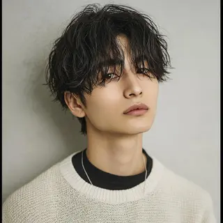 メンズ カラーモデル☆彡 今川茉綾のヘアスタイル