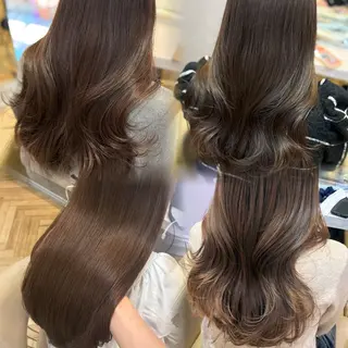 セミロング 韓国ヘア/艶髪/ 透明感カラー/つぐみのヘアスタイル