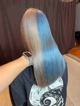 セミロング カラー ⚠️激安ブリーチで 後悔してる方へ⚠️のヘアスタイル