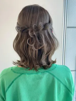 ミディアム 永井 瑞穂のヘアスタイル