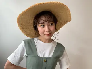 ロング ヘアアレンジ nono/パーマ /顔まわりカット🐈のヘアスタイル