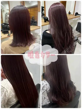 ロング カラー ✨🎨ブリーチなし 透明感カラー✨美友のヘアスタイル