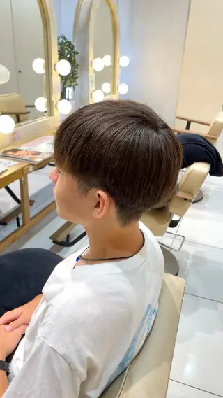 ミディアム パーマ メンズ 本厚木｜縮毛矯正/ 酸性スト専門サロンのヘアスタイル