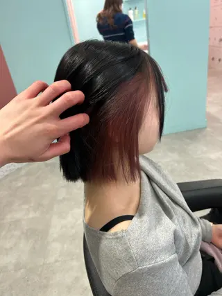 ロング カラー エフェクトブリーチ／ レイヤーカット／翔のヘアスタイル