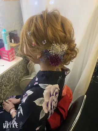 ミディアム ヘアアレンジ Rarely  beautyのヘアスタイル