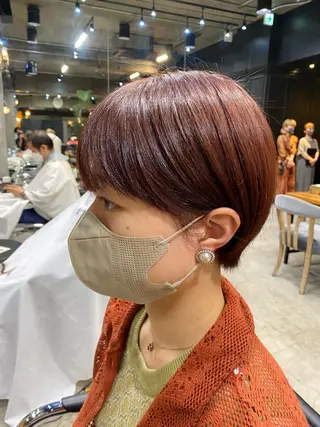 ショート Ms.CHARM所属・透明感カラー🌿 グレージュ🐺陽介のヘアスタイル