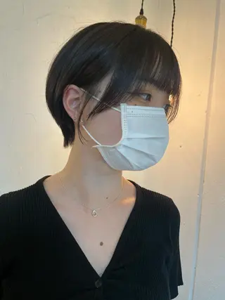 ショート 京都美容師 塩のヘアスタイル