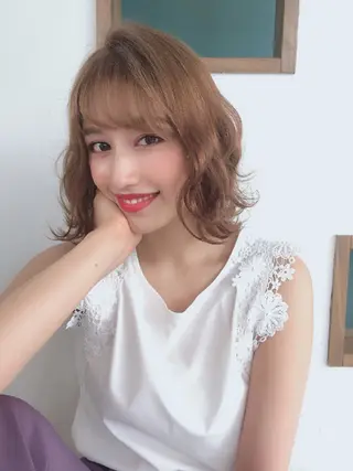 ミディアム 髪質改善/艶カット 🔷Hills🔷のヘアスタイル