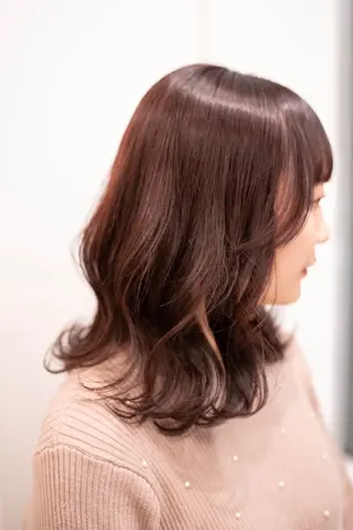 カラー セミロング Lazo所属・Lazo/ 原弥和子のヘアスタイル