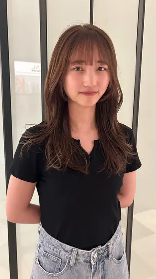 ロング 高山 沙来/レイヤー カット/縮毛矯正のヘアスタイル