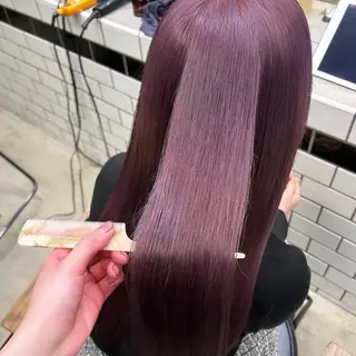 ロング カラー 🥀モテ暖色× エクステ🥀あかりのヘアスタイル