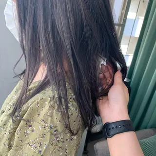 セミロング カラー 立川/シールエクステ /みづきのヘアスタイル