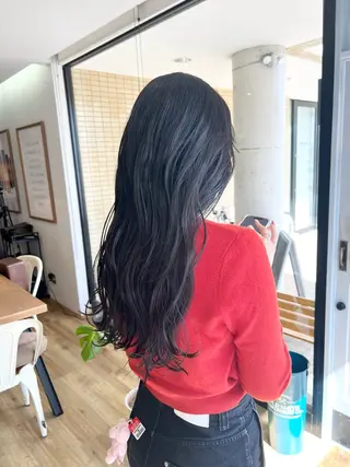 ロング カラー 堀 望美のヘアスタイル