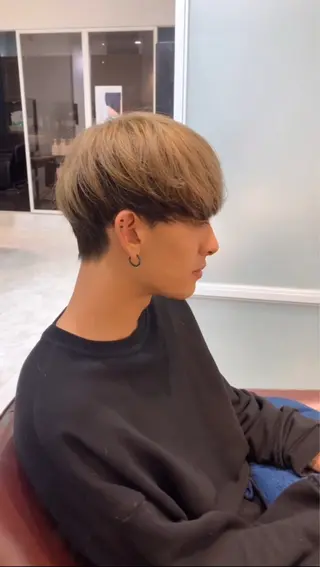 カラー メンズ 栗原 莉玖のヘアスタイル