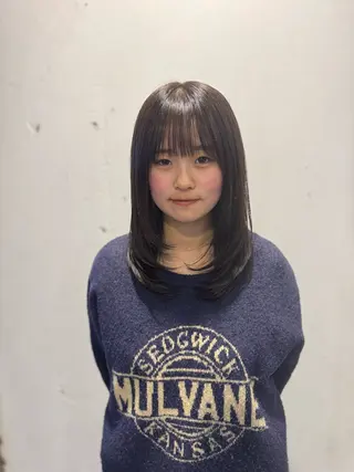 セミロング 美容室MOMO 柏所属・🦄心でカット🦄 🌈まさきうらん🌈のヘアスタイル