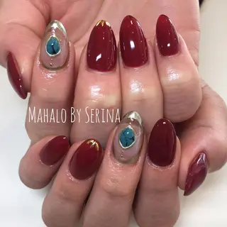 ミディアム カラー ネイル SUNNY BAE. SERINAのネイルデザイン