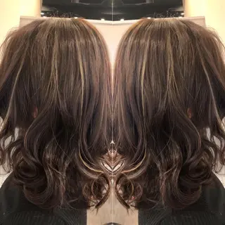 セミロング カラー Hair make VERDA所属・宮下 耕平のヘアスタイル