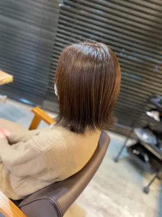ミディアム カラー ヨシダ フミノリのヘアスタイル
