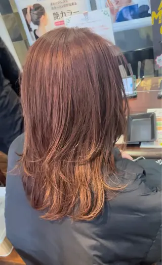 セミロング カラー ヘアアレンジ 福見 美保のヘアスタイル