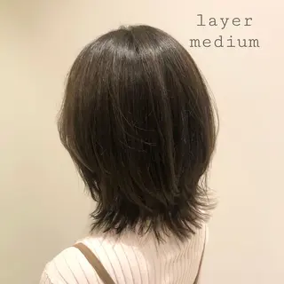 ミディアム カラー 似合わせカラー✨人気 荻窪🌈川端風子のヘアスタイル