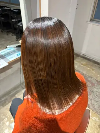 ミディアム パーマ 玉置 七海のヘアスタイル